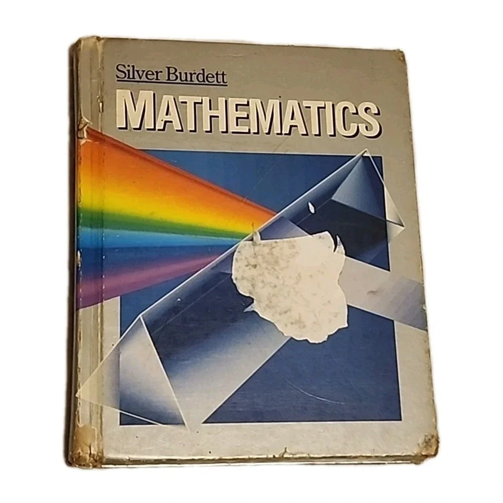 Silver Burdett Mathematics Hardback Textbook 1987 High School Math Class Vintage